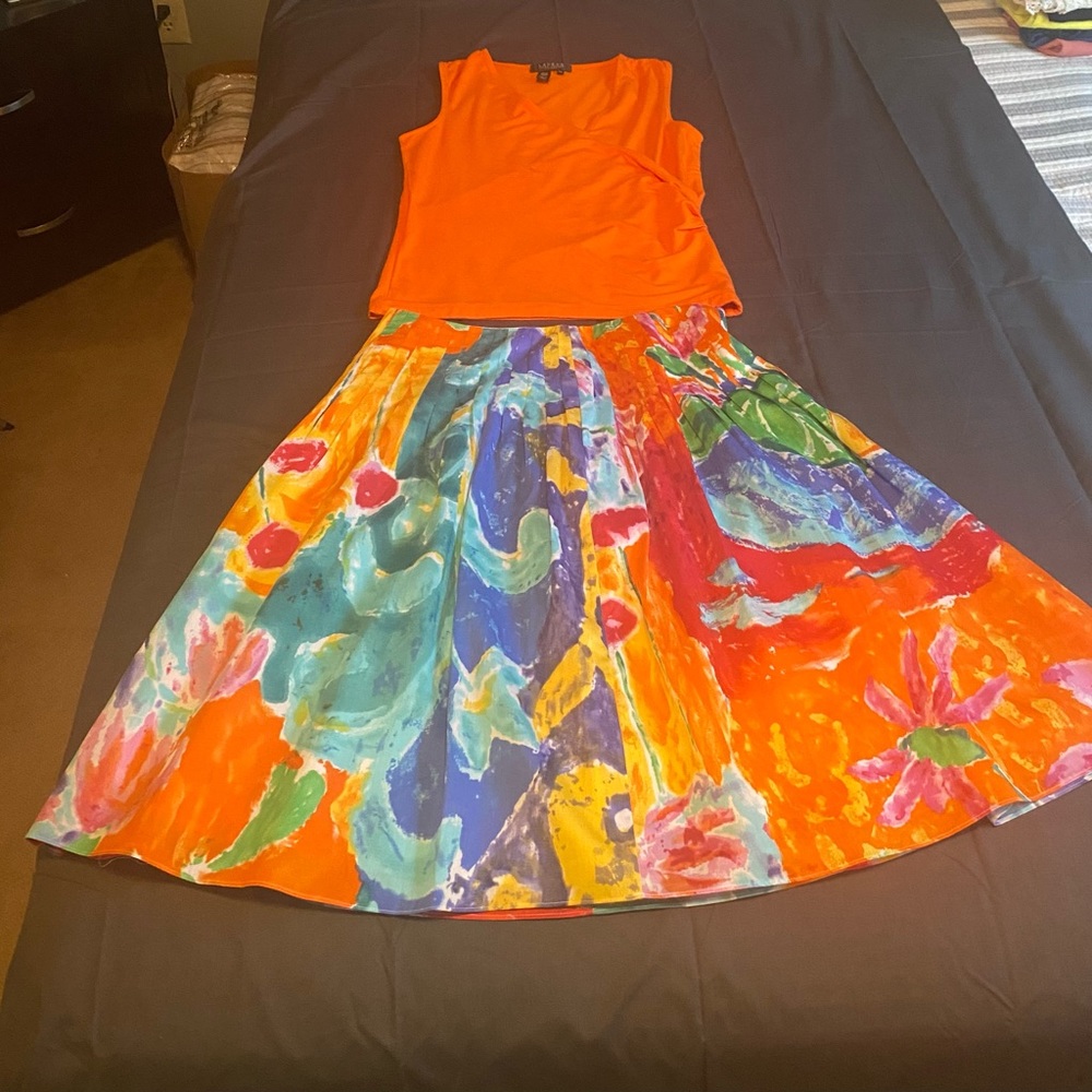 Ralph Lauren shirt and skirt set